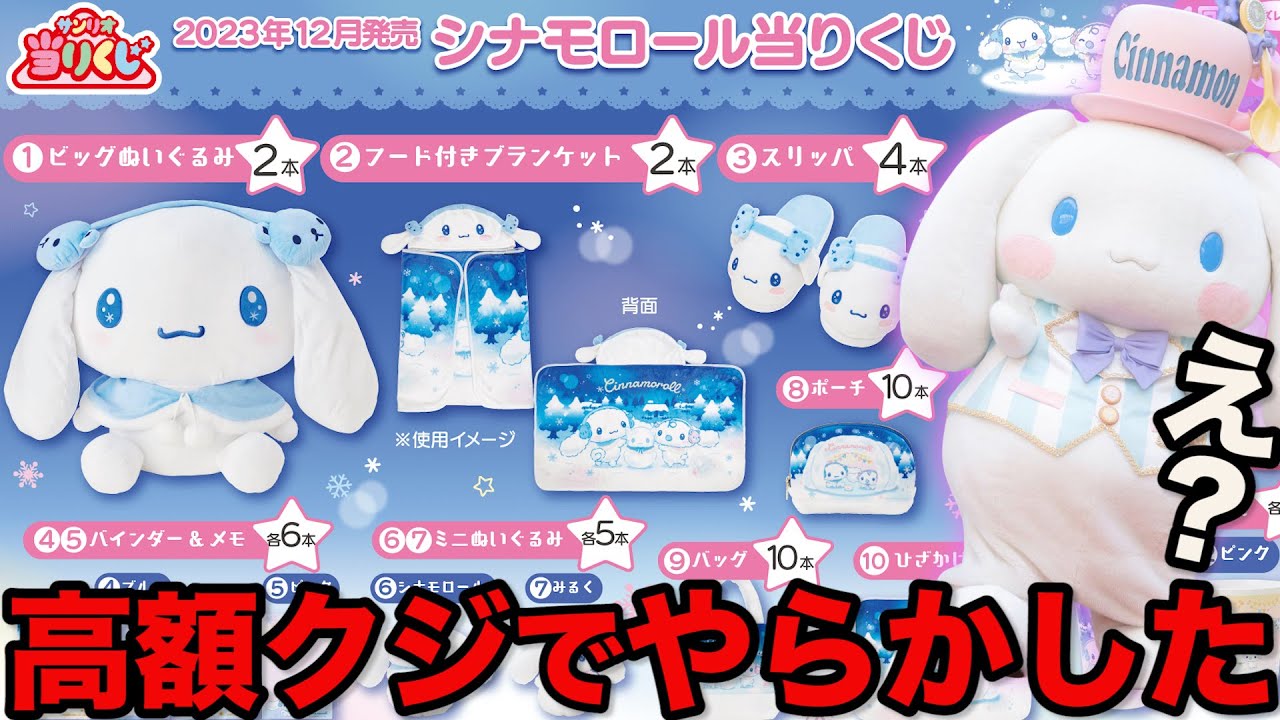 サンリオくじ】シナモン！衝撃の1回○○○円！豪華すぎる今年最後の