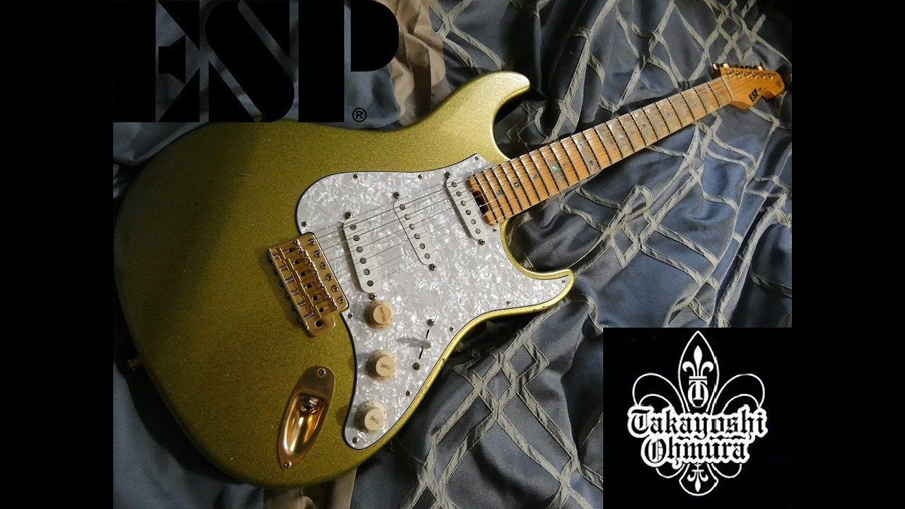 ESP Snapper Eclipse Gold Takayoshi Ohmura Review - YouTube