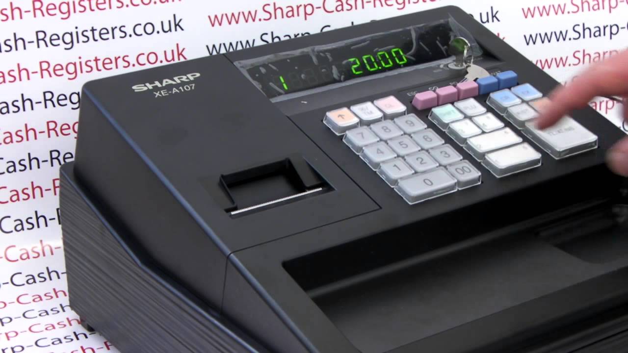 How To Apply A % Discount To A Sale Sharp XE-A107 / XEA107 Cash