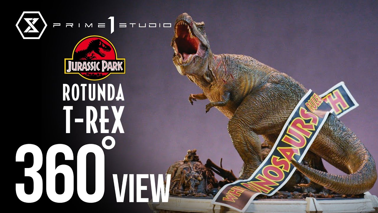 LMCJP-08: ROTUNDA T-REX (JURASSIC PARK) 360° view - YouTube