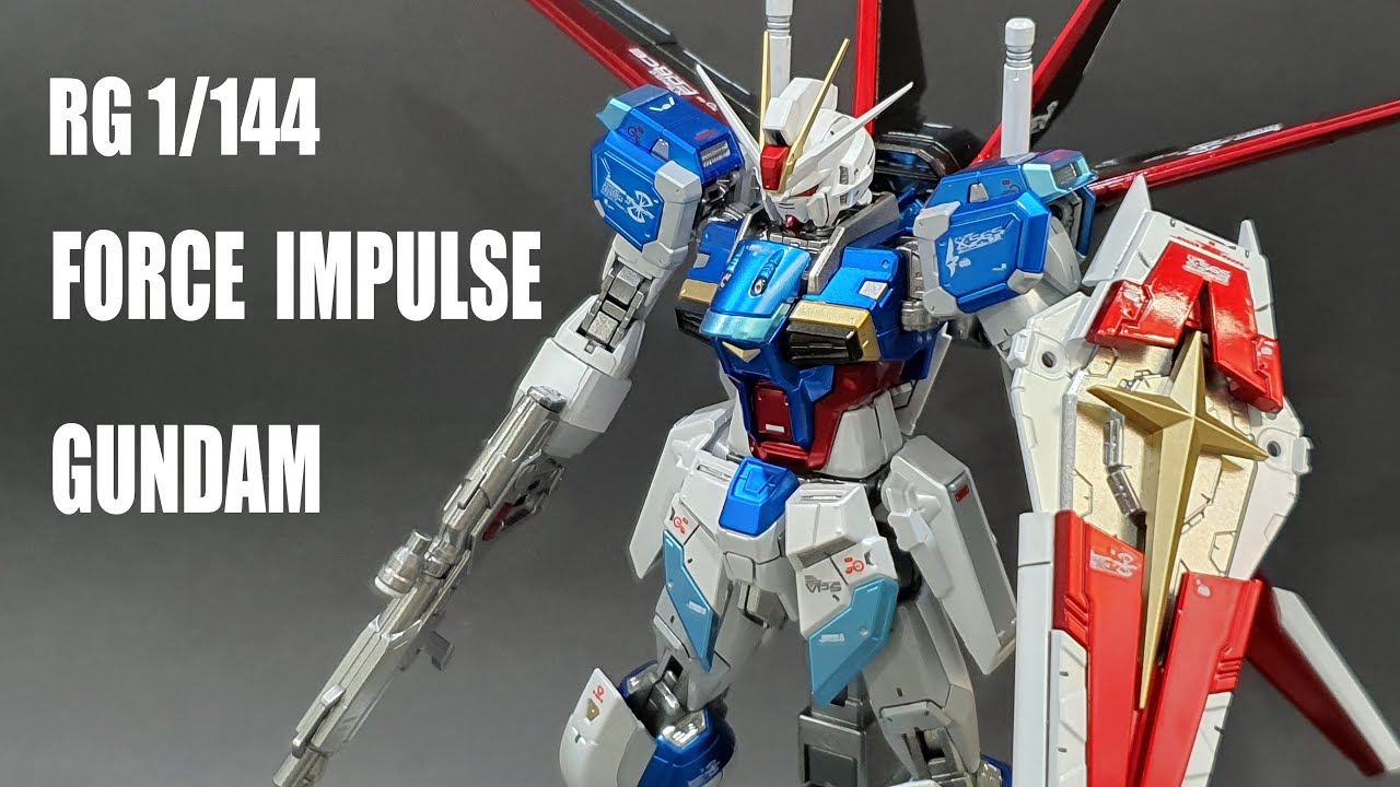 RG 1/144 FORCE IMPULSE GUNDAM / VER.Titanium Finish / GUNPLA FULL
