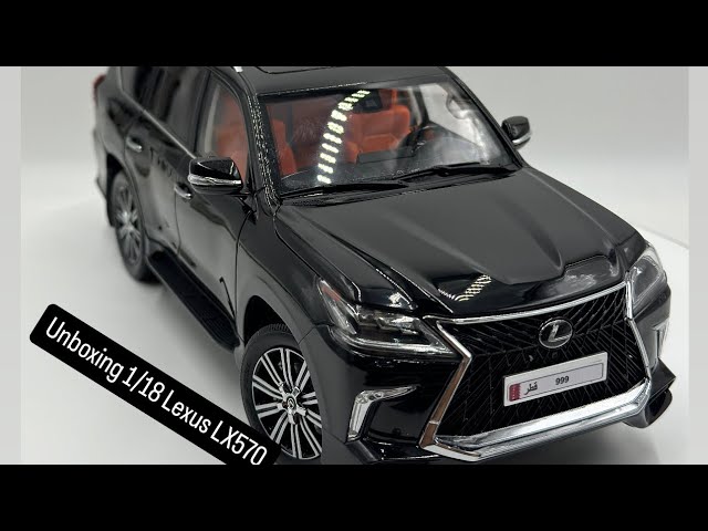 Unboxing 1/18 Lexus LX570 black color from LCD MODEL DIECAST CAR