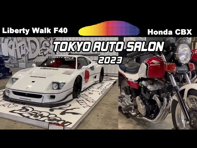 速報】東京オートサロン2023 Liberty Walk Ferrari F40 Honda CBX
