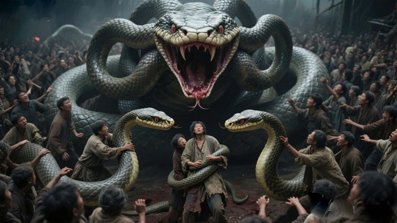 The villagers caught snakes indiscriminately and were retaliated