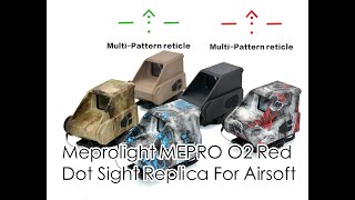 Meprolight MEPRO O2 レッド&グリーン ドットサイト レプリカ エアガン用