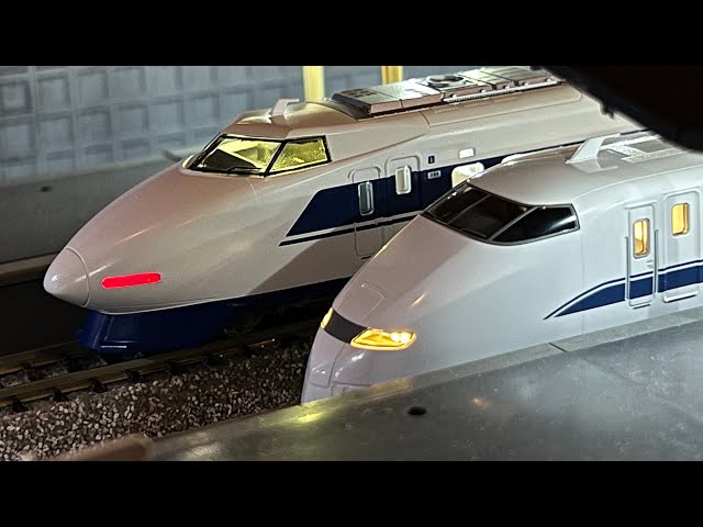 Nゲージ】KATO 300系0番台のぞみ・開封＆室内灯取り付け＆走行動画