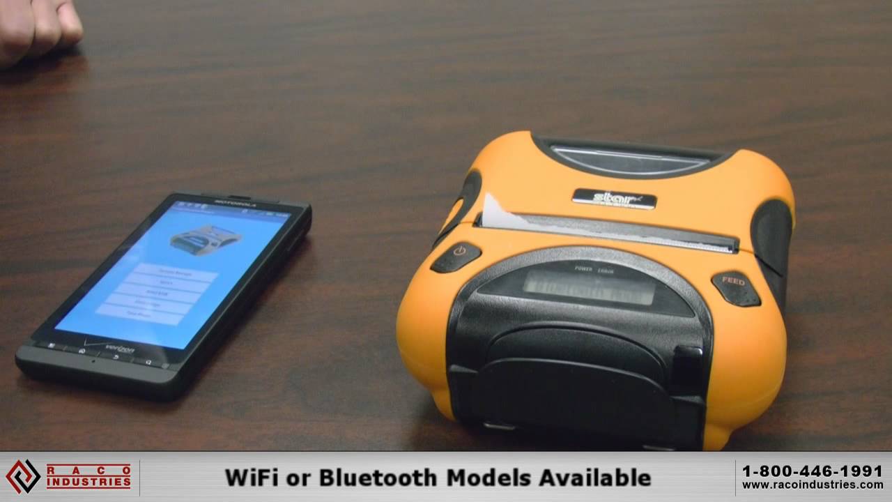 Star Micronics SM-T300 Rugged Portable Printer - YouTube