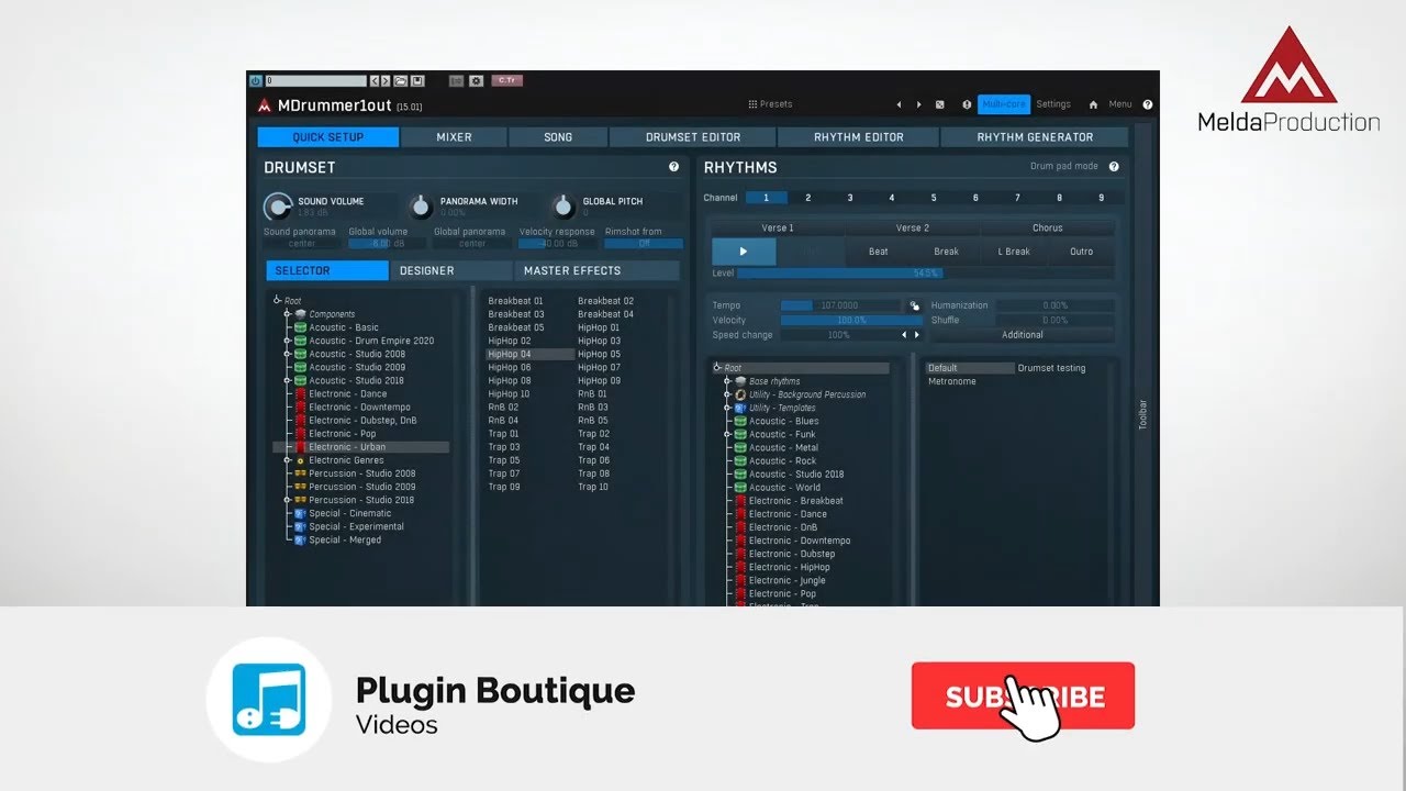 MeldaProduction MDrummer | 究極のドラムマシーン・バーチャル