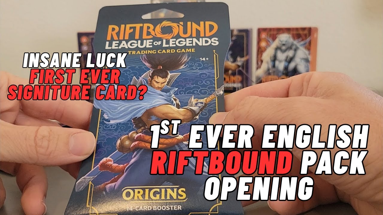 First Ever English Riftbound Pack Opening - YouTube