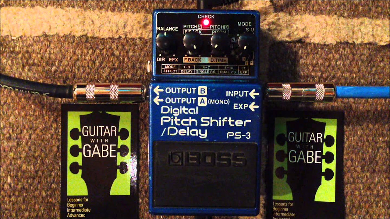 Boss PS-3 - Pitch Shifter / Delay Demo - YouTube