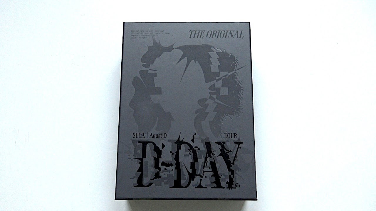 ASMR] Unboxing BTS 방탄소년단 SUGA Agust D TOUR 'D-DAY' The