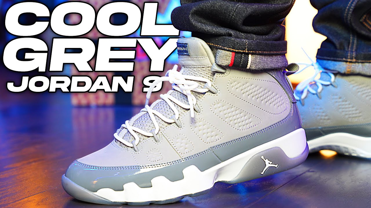 Air Jordan 9 “ Cool Grey ” Review and On Foot - YouTube