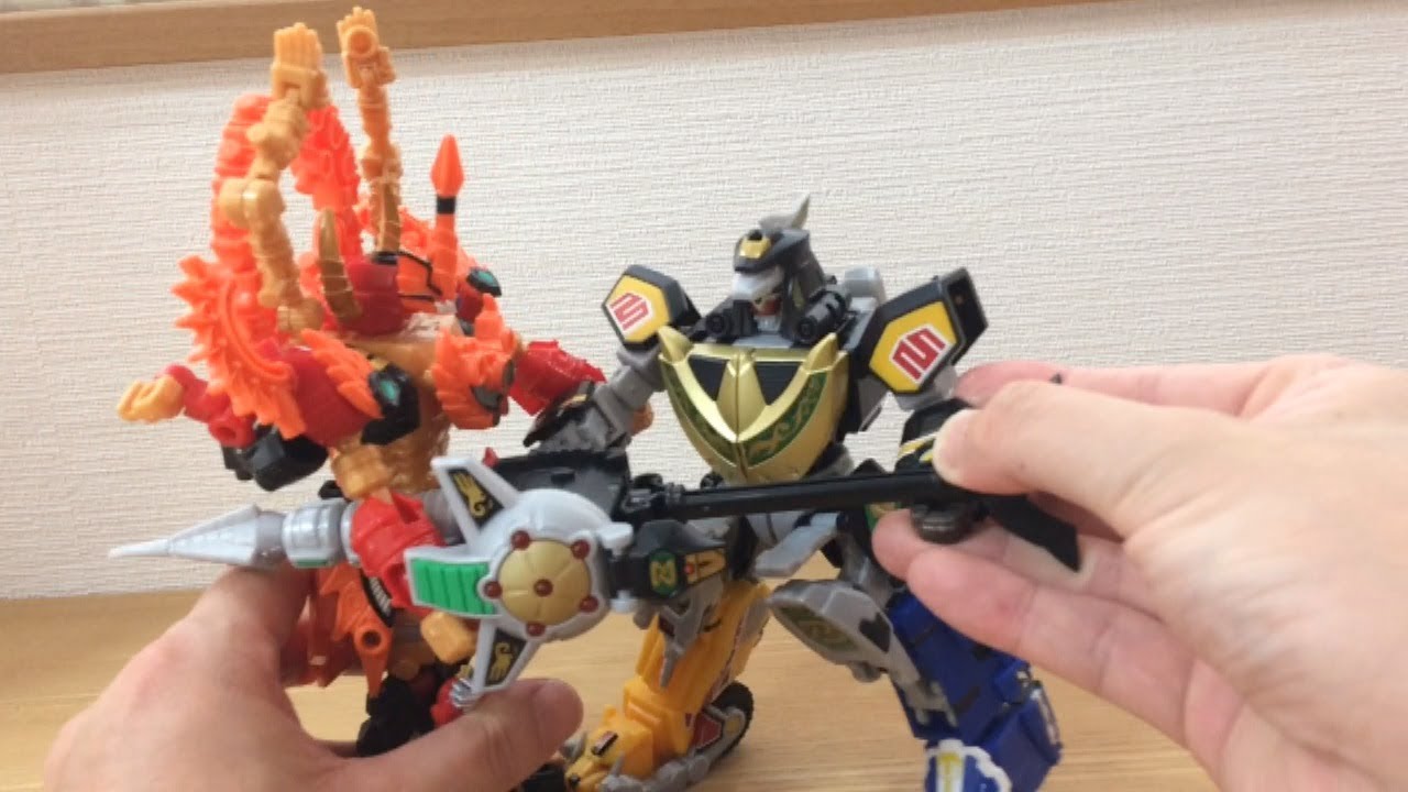 恐竜戦隊ジュウレンジャー 第23話 剛龍神 劇中合体・戦闘シーンを