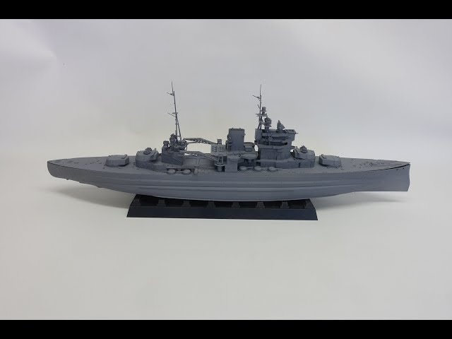 Building the 1/350 Battleship Queen Elizabeth for Drachinifel