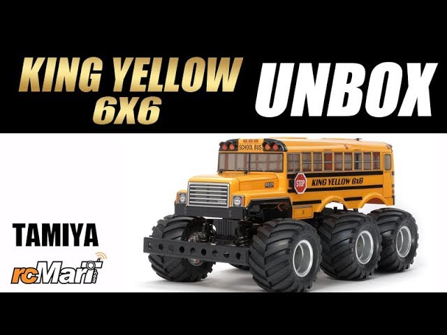 Tamiya G6-01 King Yellow 6x6 unbox #58653 - YouTube