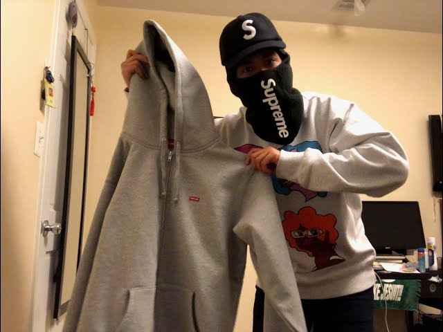 Supreme Small Box Logo Zip Up Sweatshirt Unboxing and End of FW17