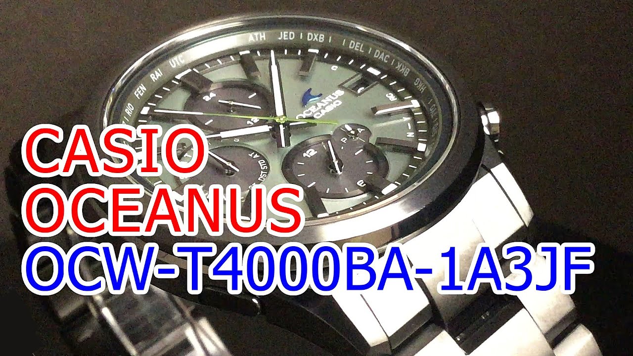 CASIO OCEANUS CLASSIC LINE OCW-T4000BA-1A3JF スマートフォンリンク