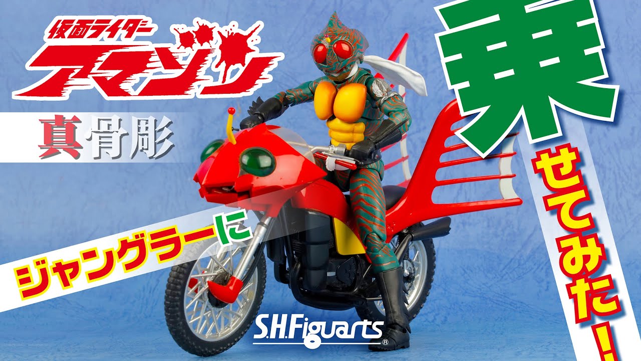 S.H.Figuarts 真骨彫製法 仮面ライダー アマゾンをジャングラーに乗せ