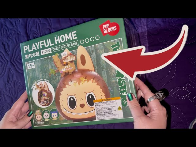 Labubu Playful Home, Forest Secret Base, The Monsters Pop Blocks
