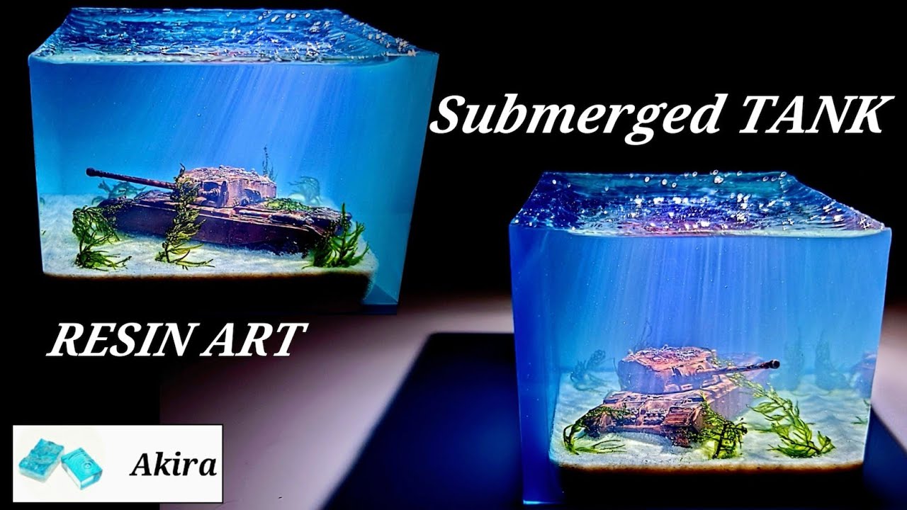 Submerged TANK RESIN ART / 眠る戦車【レジン】 - YouTube