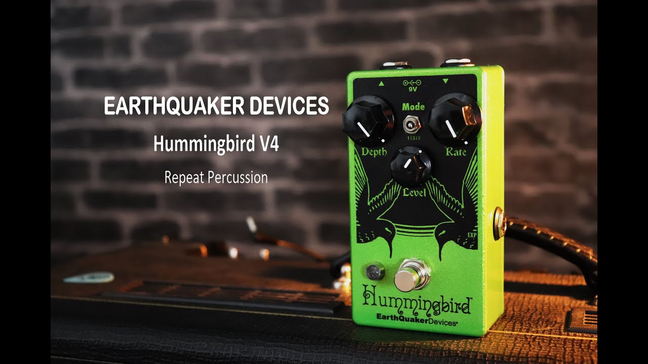 EarthQuaker Devices - Hummingbird V4 Repeat Percussion - YouTube