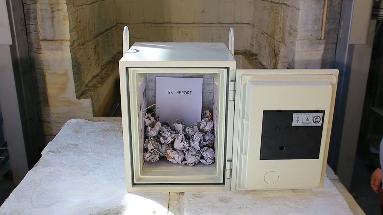 ダブルロック式 オフィス用耐火金庫 64L 幅500 奥行540 高さ695 中型