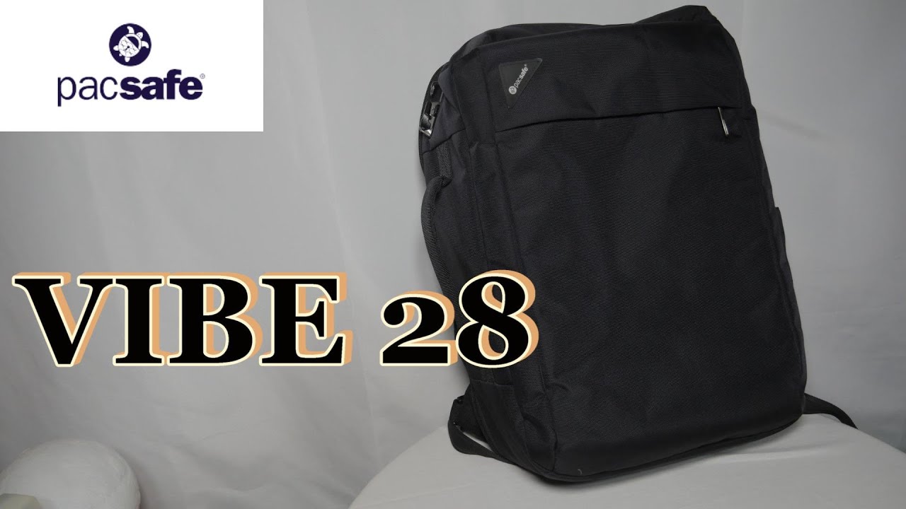 Pacsafe VIBE 28】安心なセルフセキュリティ・バックパック - YouTube