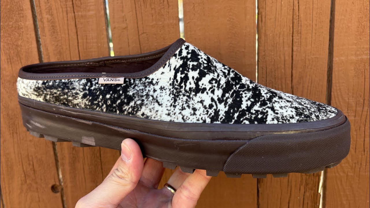 Vans LX ミュール ポニーヘアー チョコレート ハラコ スリッポン