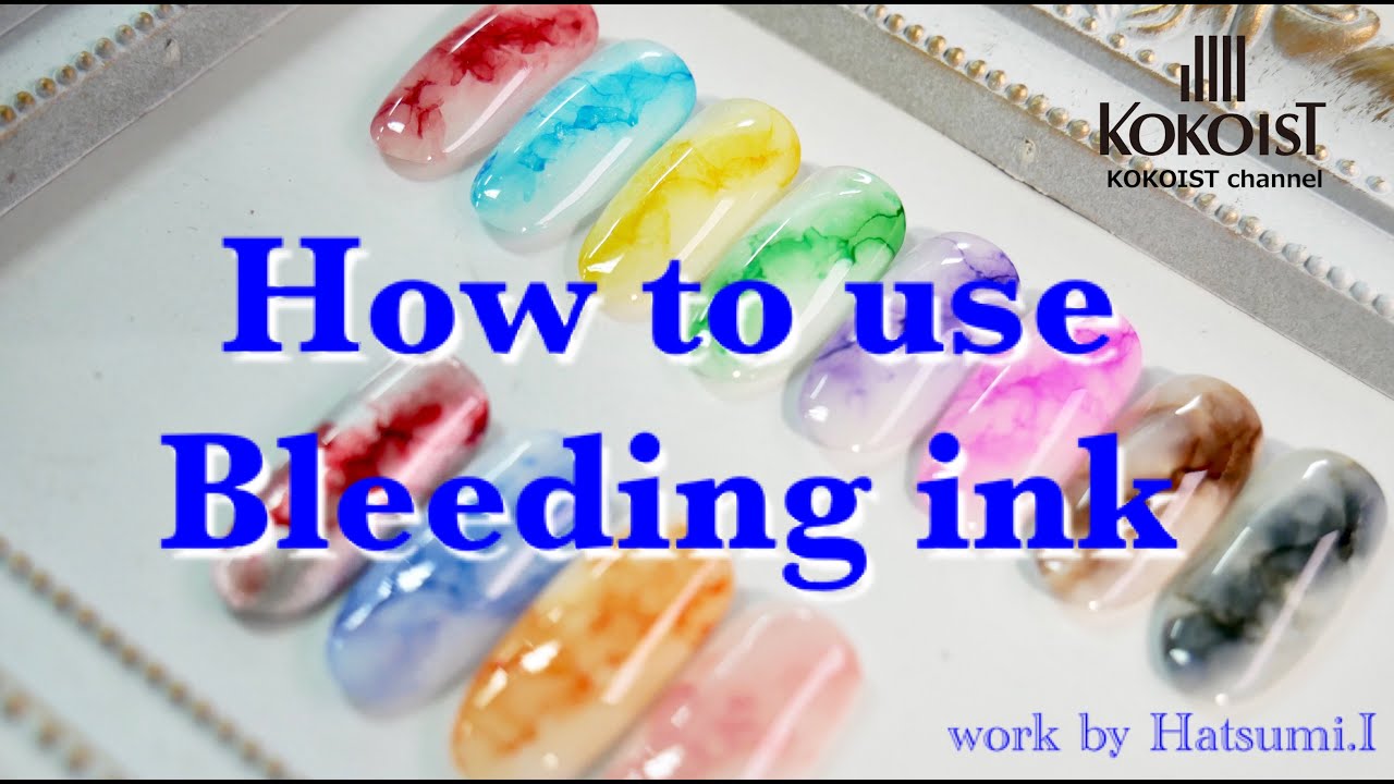 Bleeding ink】ブリーディングインクの基本的な使い方／How to use