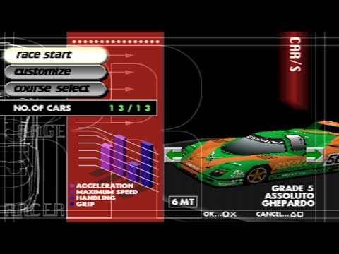 Rage Racer All Cars [PS1] - YouTube