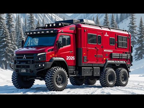 2026年 三菱トライトン 6x6 オーバーランドキャンパー｜究極の冒険車両
