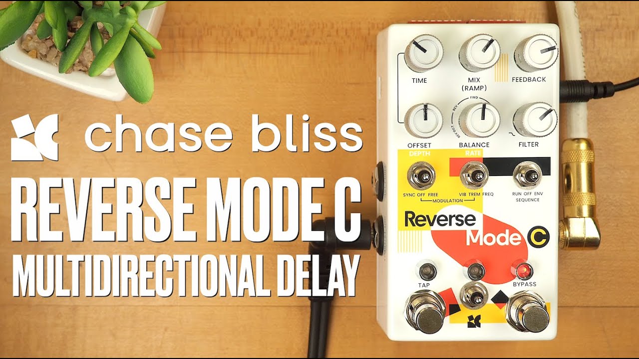 Chase Bliss // Reverse Mode C Multidirectional Delay (Stereo Demo