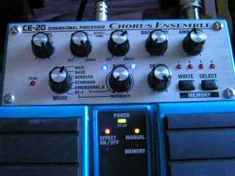 BOSS CE - 20 CHORUS DEMO - YouTube