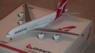 Qantas Airbus A380 - GeminiJets 1:400 Review - YouTube
