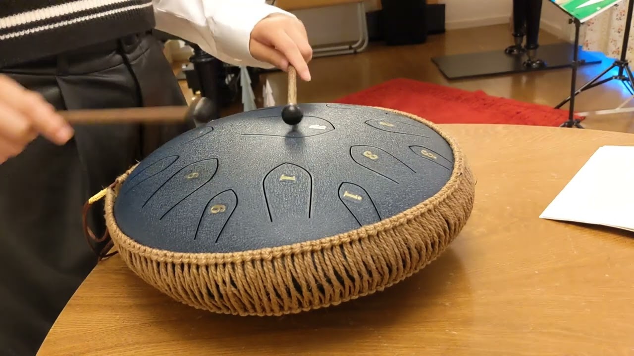 432Hz｜睡眠・作業用BGM 1時間｜中型・伴奏用さざなみドラム 即興演奏