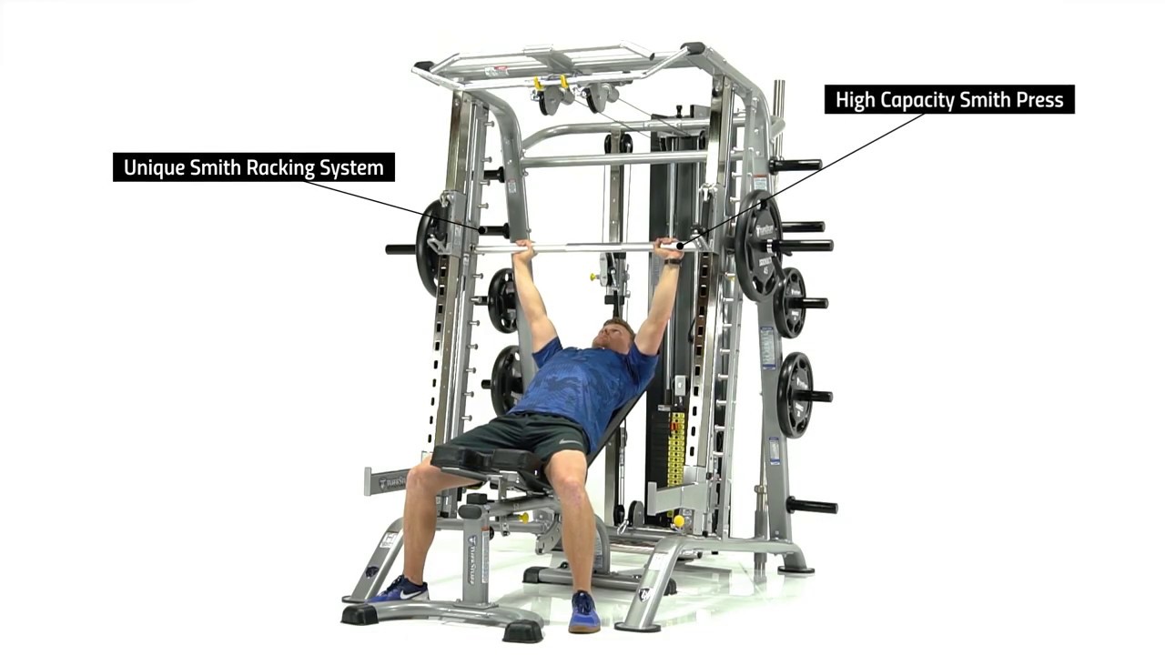 TuffStuff Fitness EVOLUTION SMITH MACHINE / HALF CAGE ENSEMBLE