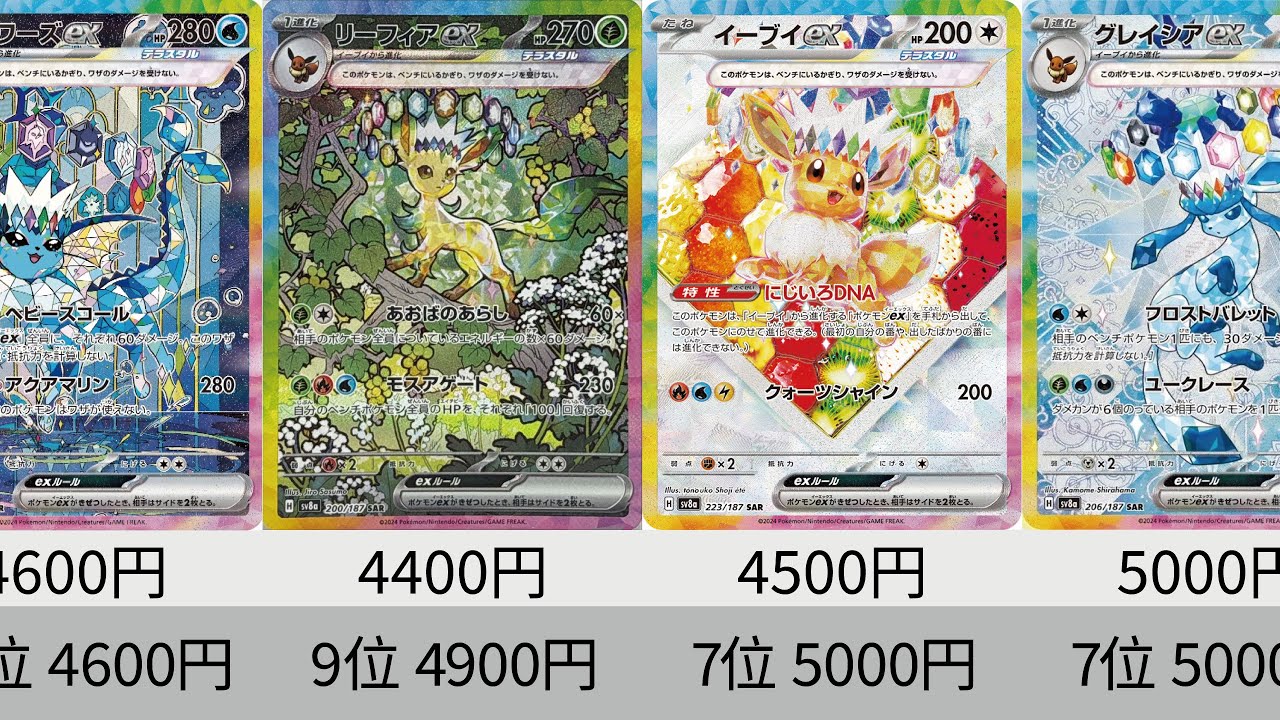 ポケカ】2025年初テラスタルフェスex 最新相場ランキング！SR以上