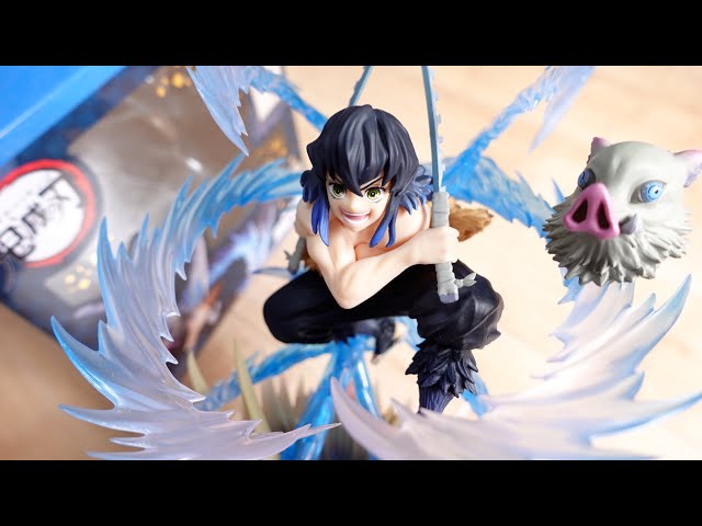 Inosuke with a choice of bare face or boar head! Demon Slayer