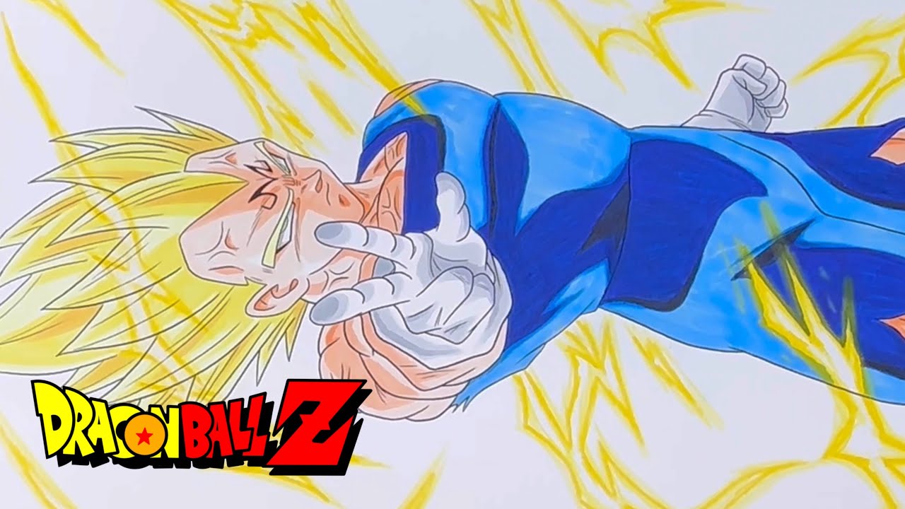 ドラゴンボール】魔人ベジータに色を塗ってみました‼️ I tried