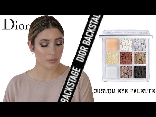 DIOR BACKSTAGE CUSTOM EYESHADOW PALETTE Review Swatches Eye Look