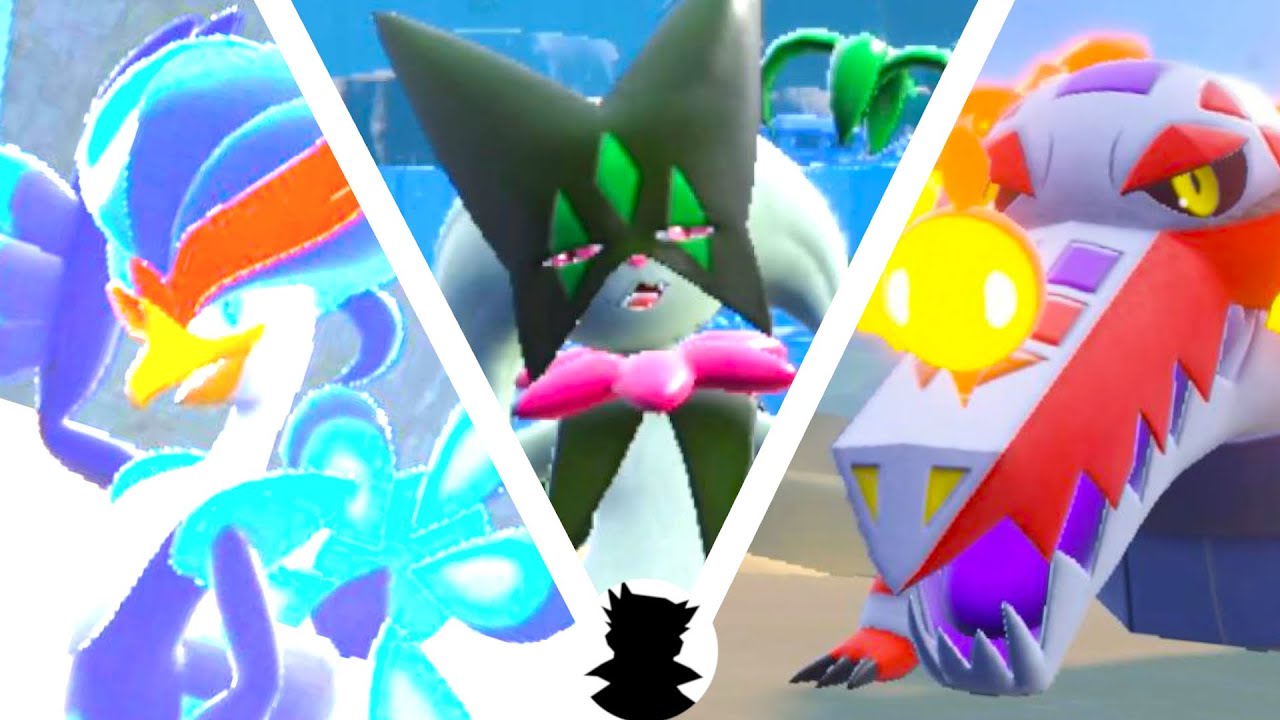 Pokemon SV】Meowscarada&Skeledirge&Quaquaval cute&evolution scenes