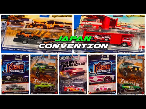 Preview - Hot Wheels Japan Convention Team Transport Set, Neon
