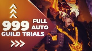 AFK arena // Odysseus guild trial 999 level // FULL AUTO ! - YouTube