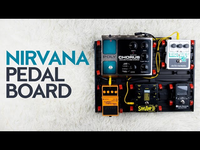 Nirvana pedalboard with Aclam Guitars system - EHX Polychorus