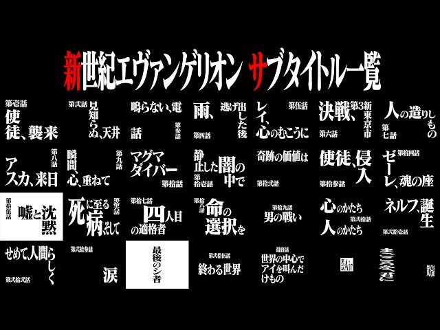 anime]NEON GENESIS EVANGELION Subtitles - YouTube