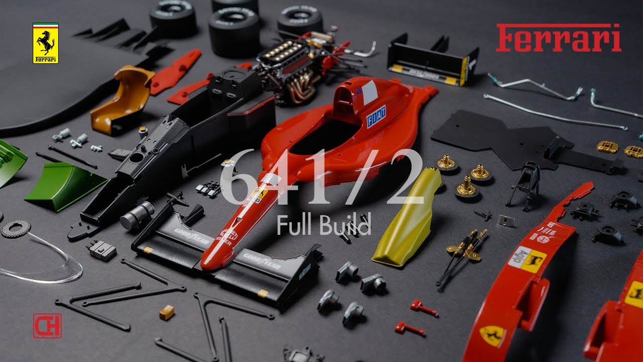 Ferrari 641/2 1/20 FUJIMI f1 scale plastic model [Full Build
