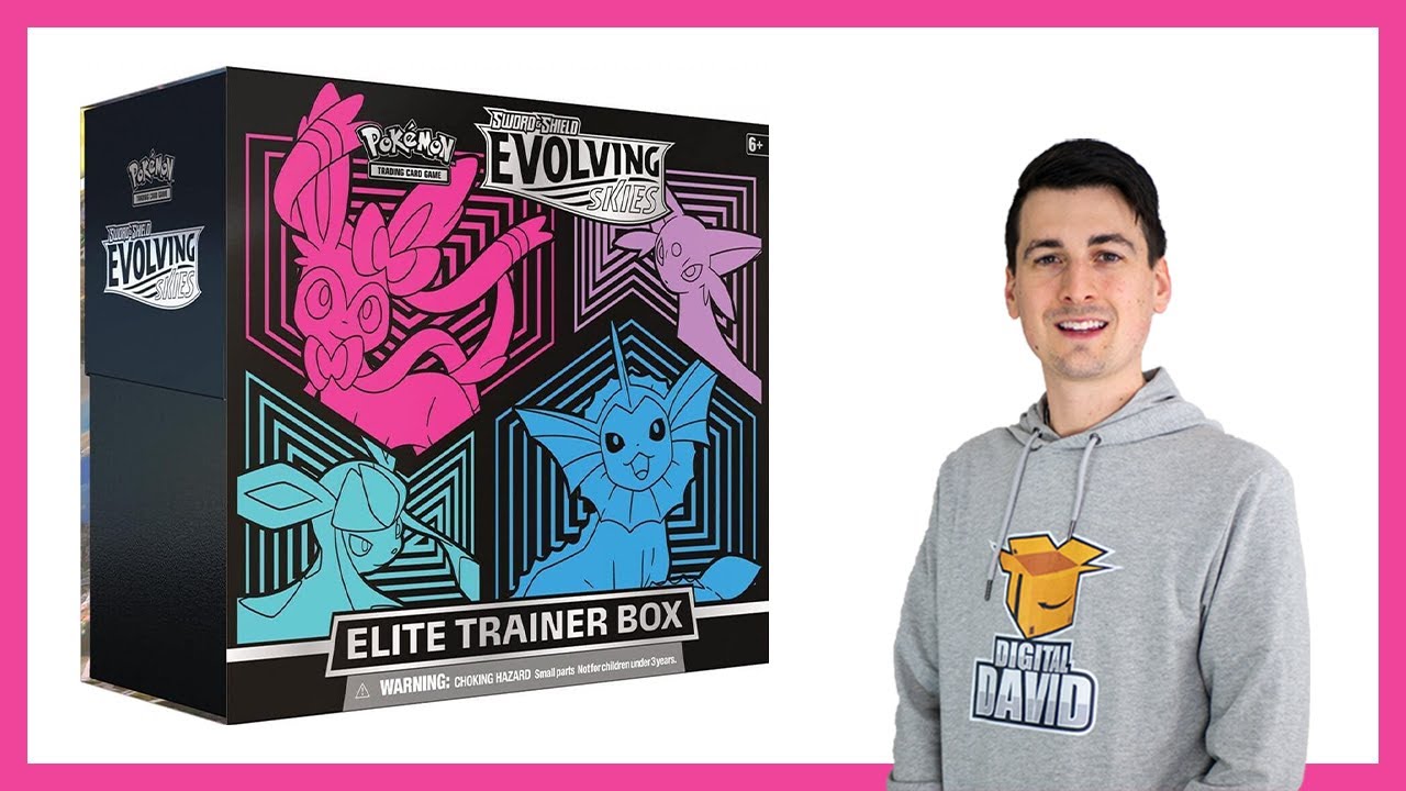 Pokémon Evolving Skies Elite Trainer Box Opening! - YouTube