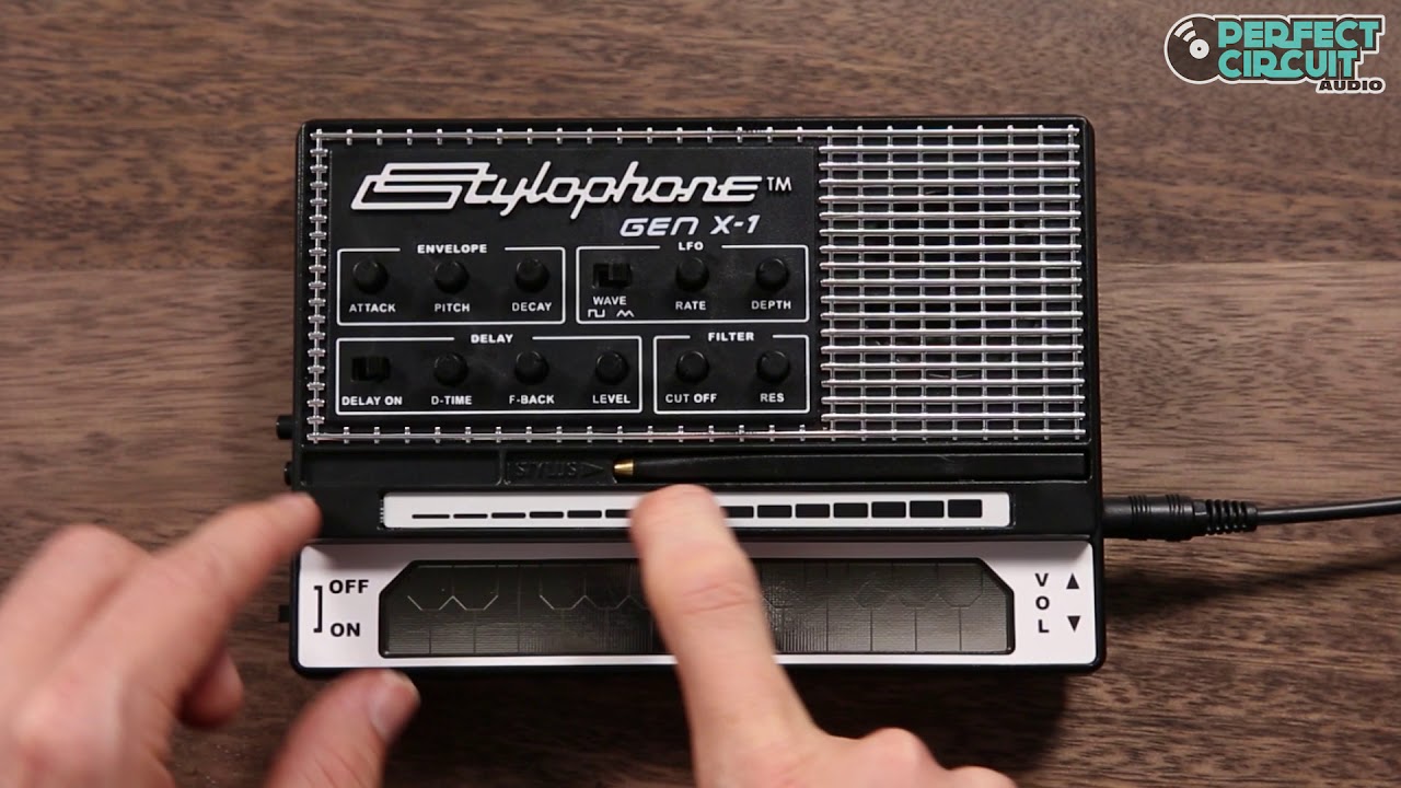 Playing With The Stylophone Gen X-1 - YouTube