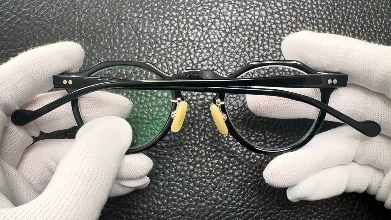 カネコガンキョウ 金子眼鏡 KA-64 BK - YouTube