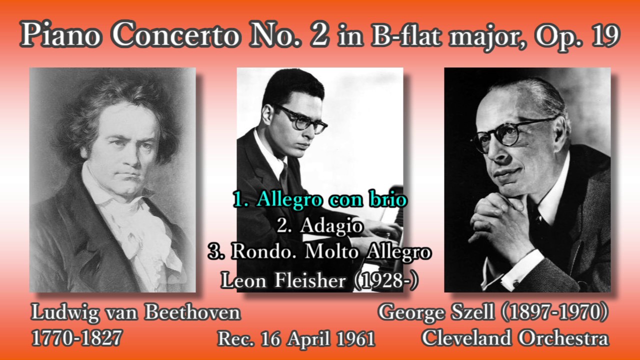 Beethoven: Piano Concerto No. 2, Fleisher & Szell (1961